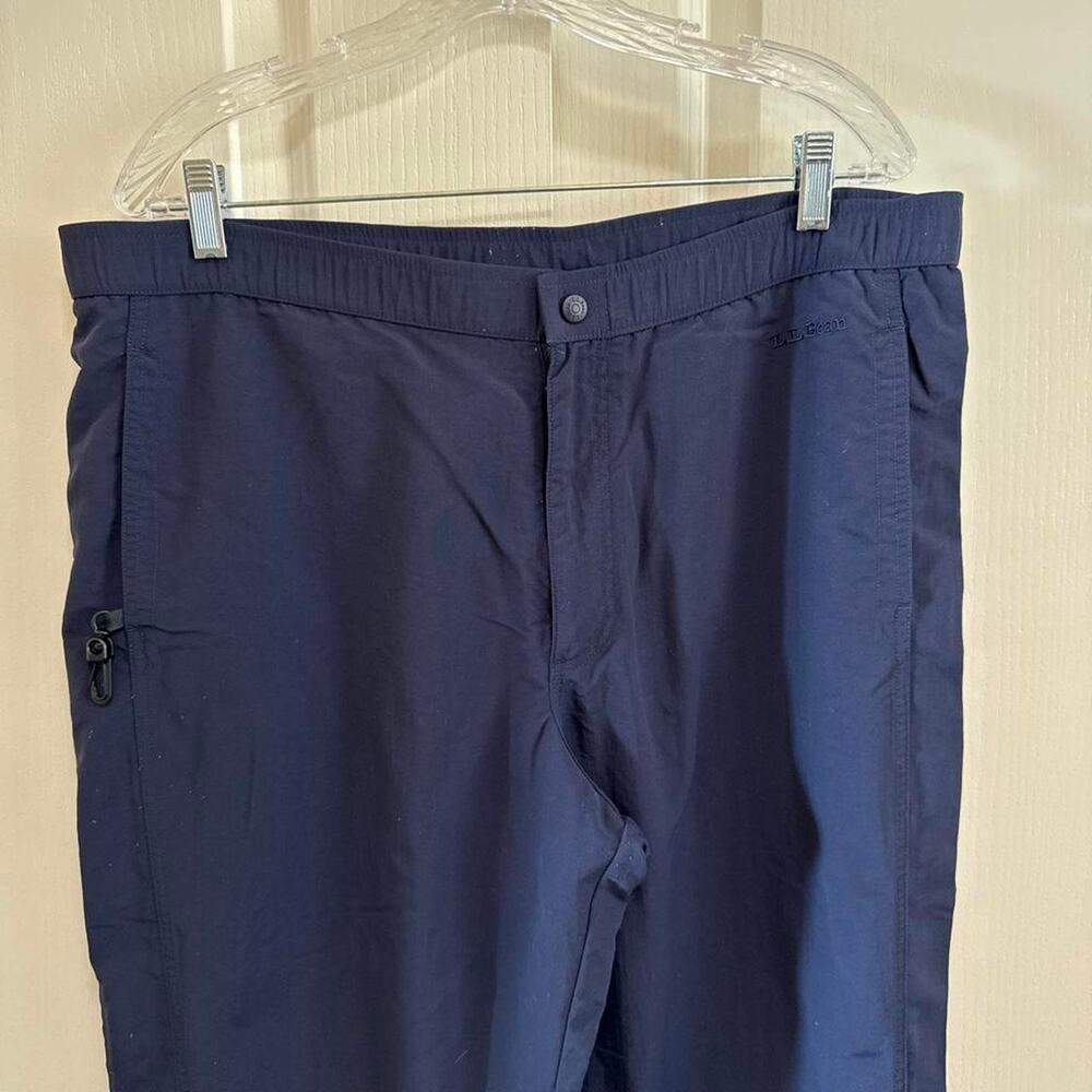 Men's Vintage LL Bean navy blue pants size L - Picture 2 of 6